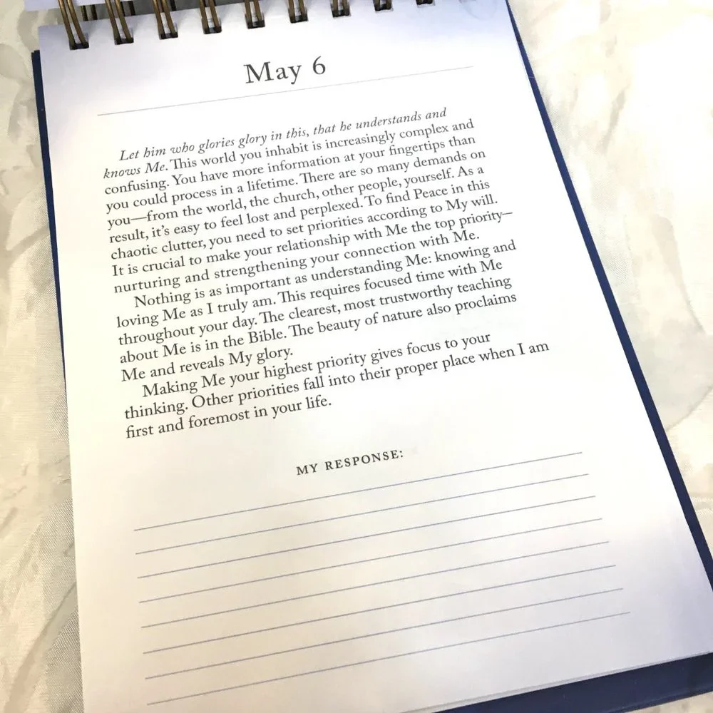 DaySpring Jesus Today DayBrightener Perpetual Calendar Sarah Young